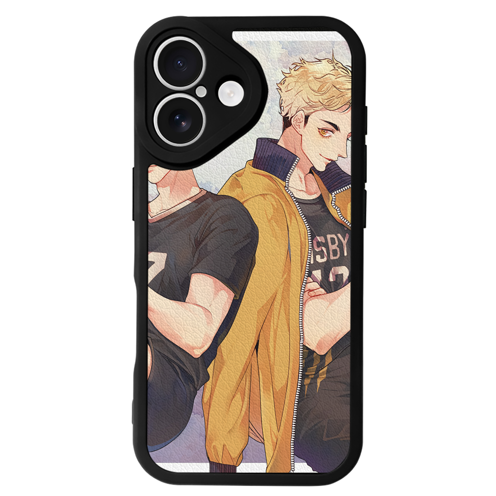 （画像用） ハイキュー!! Haikyu!! 【iPhone 16シリーズ対応】シリコンスマホケース（レザー調） 材質：シリコン